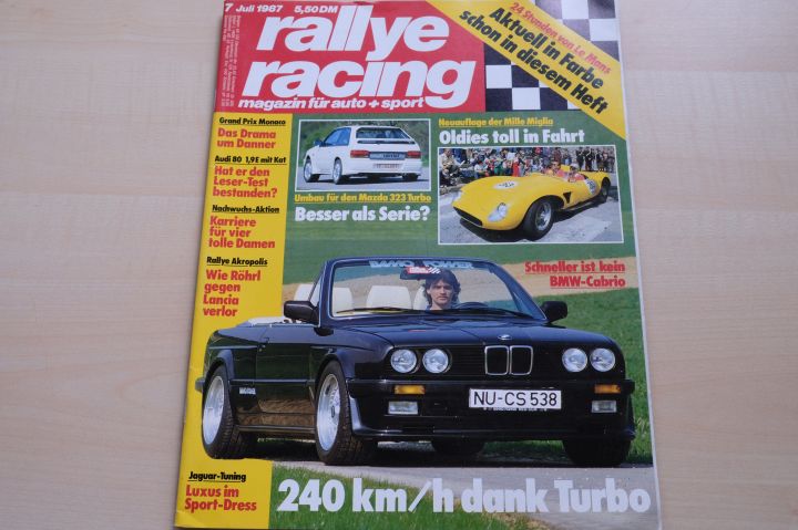 Deckblatt Rallye Racing (07/1987)